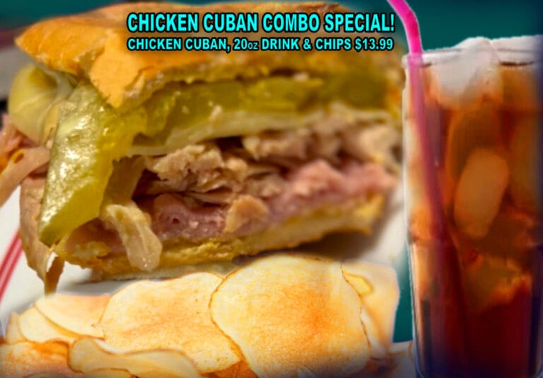Salty Hook Roasted Chicken Cuban Combo $13.99